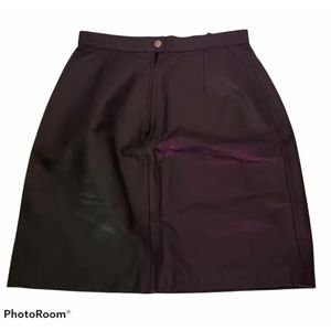 Byrnes & Baker leather skirt